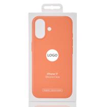 Силіконовий чохол Lux Colors з підтримкою MagSafe для iPhone 17 (AI) Orange