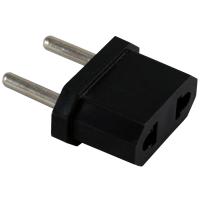 Мережевий перехідник Євро чорний