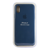 Силиконовый чехол SOFT Silicone Case для iPhone X/XS (HQ) (с логотипом) 09 midnight blue