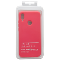 Силіконовий чохол SOFT Silicone Case для телефону Xiaomi Redmi Note 6 Pro HQ (з логотипом) малиновий
