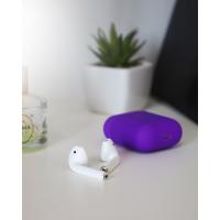 Силіконовий чохол для навушників Airpods 1/2 ULTRA SLIM фіолетовий