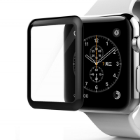 Захисне скло для Apple Watch 4/5/6 series Softedge FullGlue 40 mm чорний