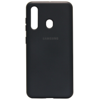Силиконовый чехол SOFT Silicone Case для Samsung A20/ A30 HQ (с логотипом) черный