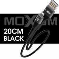 USB кабель MOXOM micro USB (MX-CB07) 20cm чорний