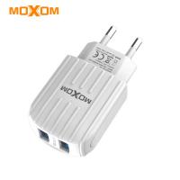 Мережевий зарядний пристрій MOXOM 2в1 micro 2USB/2.4A (KH-48) білий