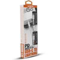 USB кабель MOXOM Type-C to Lightning (MX-CB19) білий