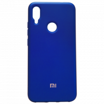 Силиконовый чехол SOFT Silicone Case для Realme 5 Pro (с логотипом) синий