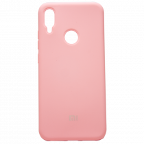 Силиконовый чехол SOFT Silicone Case для Realme 5 Pro (с логотипом) розовый