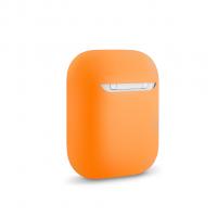 Силіконовий чохол для навушників Airpods 1/2 ULTRA SLIM помаранчевий