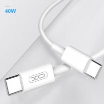 USB cable XO 40W PD Type-C to Type-C (NB124) белый