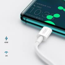 USB cable XO 40W PD Type-C to Type-C (NB124) белый