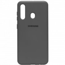 Силіконовий чохол SOFT Silicone Case для телефону Samsung M11/A11 HQ (з логотипом) сірий