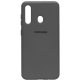 Силіконовий чохол SOFT Silicone Case для телефону Samsung M11/A11 HQ (з логотипом) сірий