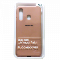 Силиконовый чехол SOFT Silicone Case для Huawei Y5P HQ (с логотипом) персик