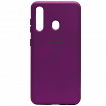 Силиконовый чехол SOFT Silicone Case для Huawei Y6P HQ (с логотипом) сиреневый