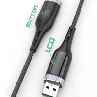 USB кабель MOXOM micro USB (MX-CB39) LED Button чорний