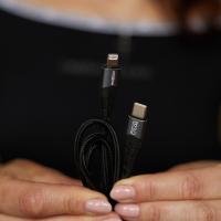 USB кабель MOXOM Type-C to Lightning (MX-CB34) Fast чорний