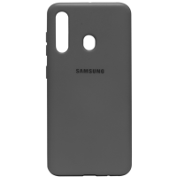 Силіконовий чохол SOFT Silicone Case для телефону Samsung A20/ A30 HQ (з логотипом) сірий