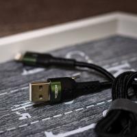 USB кабель MOXOM micro USB (MX-CB60) QC3.0 fast charging чорний
