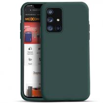 Силіконовий чохол SOFT Silicone Case для телефону Samsung M52 (без лого) (NP) темно-зелений