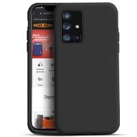 Силиконовый чехол SOFT Silicone Case для Samsung M52 (без лого) (NP) черный