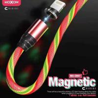 Магнітний USB кабель MOXOM Lightning (MX-CB67) Magnetic рожевий