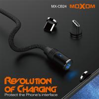 Магнітний USB кабель MOXOM Lightning (MX-CB24) Magnetic чорний