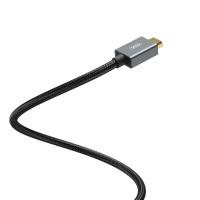 Кабель USB HDMI XO (GB001) 1,5M HDMI to HDMI 8K алюмінієвий чорний