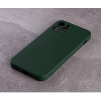 Силиконовый чехол SOFT Silicone Case для iPhone 12 Pro Max (без лого) темно-зеленый
