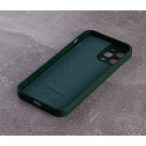 Силіконовий чохол SOFT Silicone Case для телефону iPhone 12 Pro Max (без лого) темно-зелений