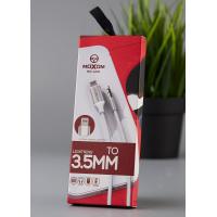 Аудіо кабель MOXOM (MX-AX21) Lightning to 3.5mm білий