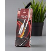 Аудіо кабель MOXOM (MX-AX21) Lightning to 3.5mm білий