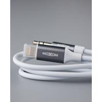 Аудіо кабель MOXOM (MX-AX21) Lightning to 3.5mm білий