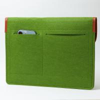 Чехол войлочный универсальный планшет/ноутбук (11.6) на кнопке Кнопка, зеленый