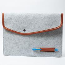 Чехол фетровый для планшета/ноутбука (11.6) на кнопке серый