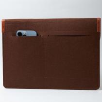 Чехол фетровый для планшета/ноутбука (13.3) на кнопке шоколад