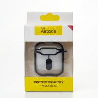 Силіконовий чохол для навушників Airpods 1/2 CIRCUIT чорний
