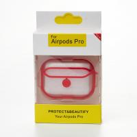 Силіконовий чохол для навушників Airpods Pro CIRCUIT червоний