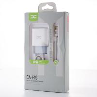 Мережевий зарядний пристрій DC 2в1 Lightning PD/20W (CA-F19) білий