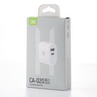 (уцінка) Мережевий зарядний пристрій DC 1USB+PD 2.4A (CA-D20) білий
