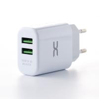 Мережевий зарядний пристрій DC 2в1 Lightning 2USB/2.4A (CA-D24) білий