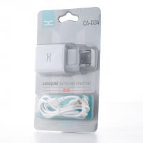 Сетевое зарядное устройство DC 2в1 micro 2USB/2.4A (CA-D24) белый