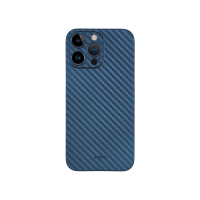 Карбоновый чехол K-DOO Air Carbon (UltraSlim 0.45mm) для iPhone 13 Pro Max (6,7") синий