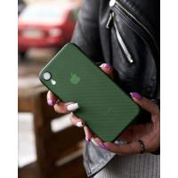 Карбоновый чехол K-DOO Air Carbon (UltraSlim 0.45mm) для iPhone XR темно-зеленый