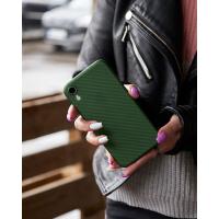 Карбоновый чехол K-DOO Air Carbon (UltraSlim 0.45mm) для iPhone XR темно-зеленый
