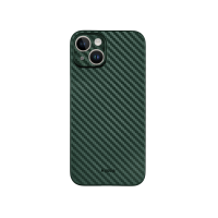 Карбоновий чохол K-DOO Air Carbon (UltraSlim 0.45mm) для телефону iPhone 14 Plus темно-зелений