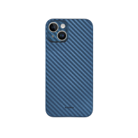 Карбоновый чехол K-DOO Air Carbon (UltraSlim 0.45mm) для iPhone 14 Plus (6,7") синий
