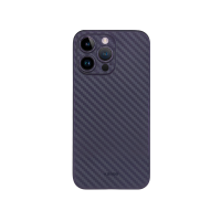 Карбоновый чехол K-DOO Air Carbon (UltraSlim 0.45mm) для iPhone 14 Pro (6,1") темно-фиолетовый