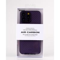 Карбоновый чехол K-DOO Air Carbon (UltraSlim 0.45mm) для iPhone 14 Pro темно-фиолетовый