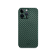Карбоновий чохол K-DOO Air Carbon (UltraSlim 0.45mm) для телефону iPhone 14 Pro темно-зелений